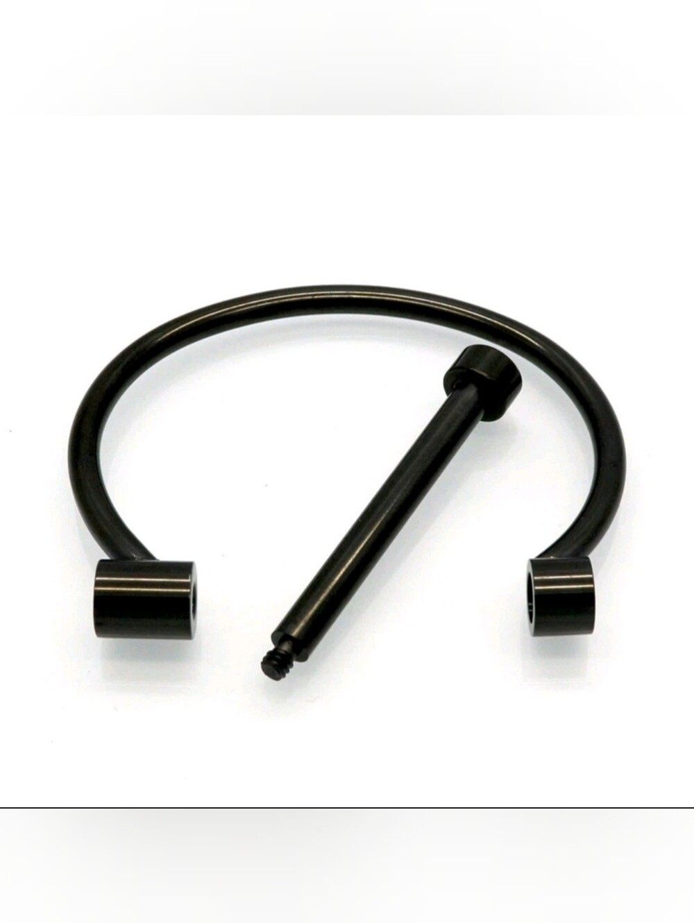 Bracelet Black Polished with Engraved Detail